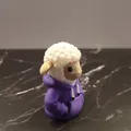 Móc khóa Cừu mặc áo Hoodie (Sheep with hoodie) - Mô hình 3D dễ thương - Thumbnail 2