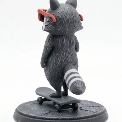 Cool Racoon - Chú gấu mèo trượt ván cực chất