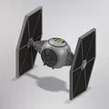 Mô hình tàu chiến TIE Fighter từ Star Wars (Thiết kế 3D liền khối) - Thumbnail 1