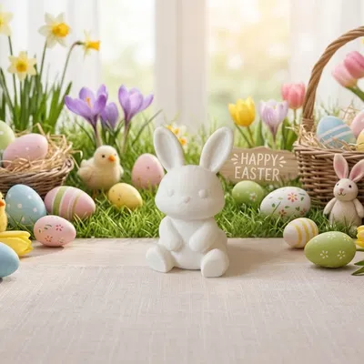 Tượng Chú Thỏ Phục Sinh Dễ Thương