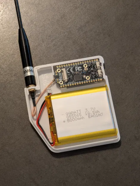 Vỏ Case 3D Cho Heltec LoRa 32 V4/V3 Hỗ Trợ Pin 5000mAh - Image 1