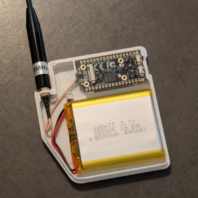 Vỏ Case 3D Cho Heltec LoRa 32 V4/V3 Hỗ Trợ Pin 5000mAh