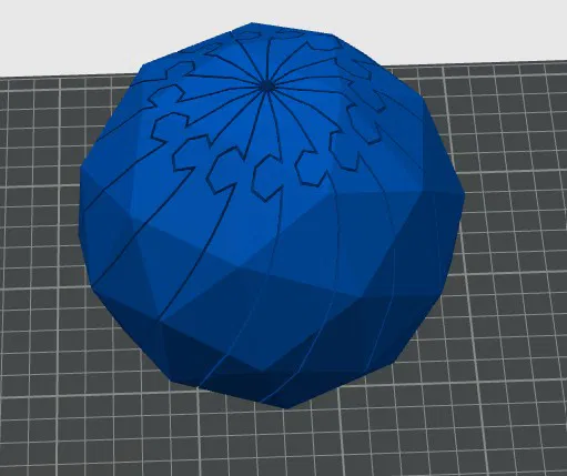 Quả cầu xoay Low Poly Fidget Ball - Đồ chơi giảm stress in 3D - Image 3