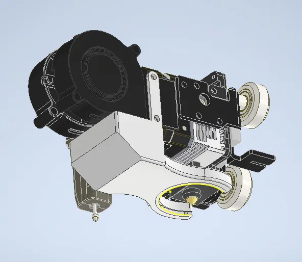 Ống dẫn gió Dual 5015 cho Sprite Extruder - Tản nhiệt tối ưu - Image 1