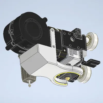 Ống dẫn gió Dual 5015 cho Sprite Extruder - Tản nhiệt tối ưu
