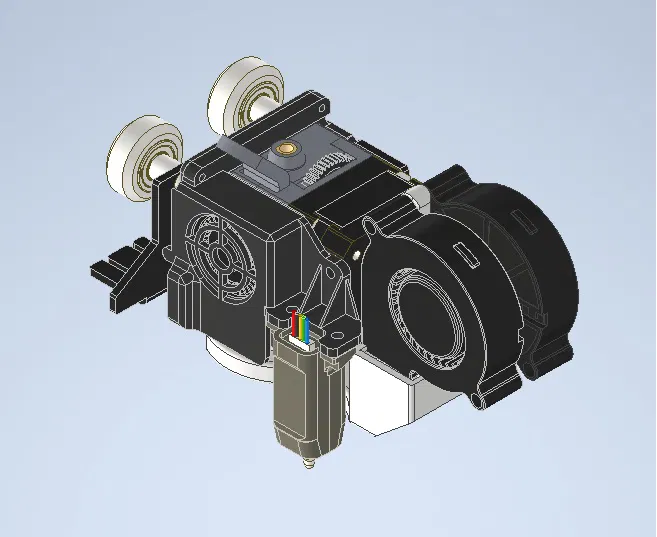 Ống dẫn gió Dual 5015 cho Sprite Extruder - Tản nhiệt tối ưu - Image 2