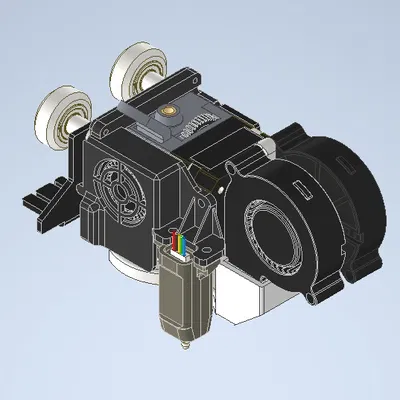 Ống dẫn gió Dual 5015 cho Sprite Extruder - Tản nhiệt tối ưu