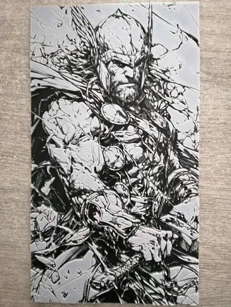 Tranh in 3D Hue Forge Thor siêu chi tiết cho tín đồ Marvel - Image 1