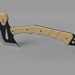 Mô hình rìu chiến thuật ULTRA Tactical Axe cho in 3D