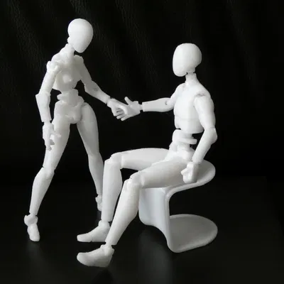 Mô hình khớp nối 3D linh hoạt cho cặp đôi đầy cảm xúc