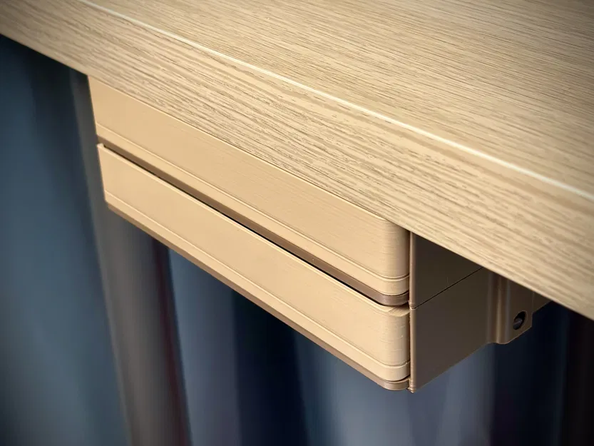 Ngăn Kéo Gầm Bàn Module Gridfinity 2x4 | Cơ Chế Push Lock - Image 2