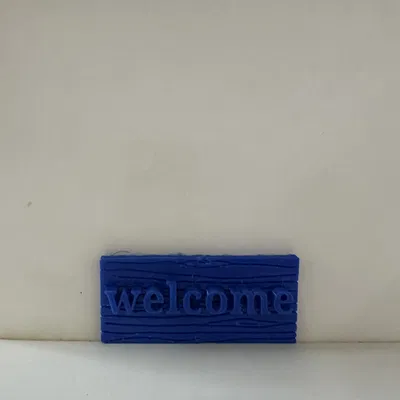 Bảng hiệu Welcome trang trí