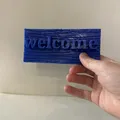 Bảng hiệu Welcome trang trí - Thumbnail 2