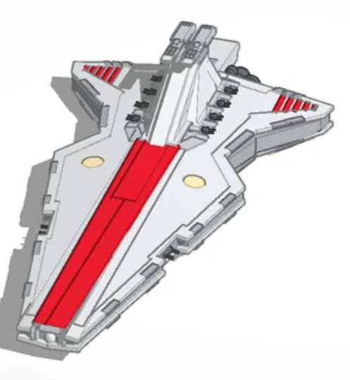 Mô hình 3D tàu chiến Venator Class Cruiser cực chất cho fan Star Wars - Image 1