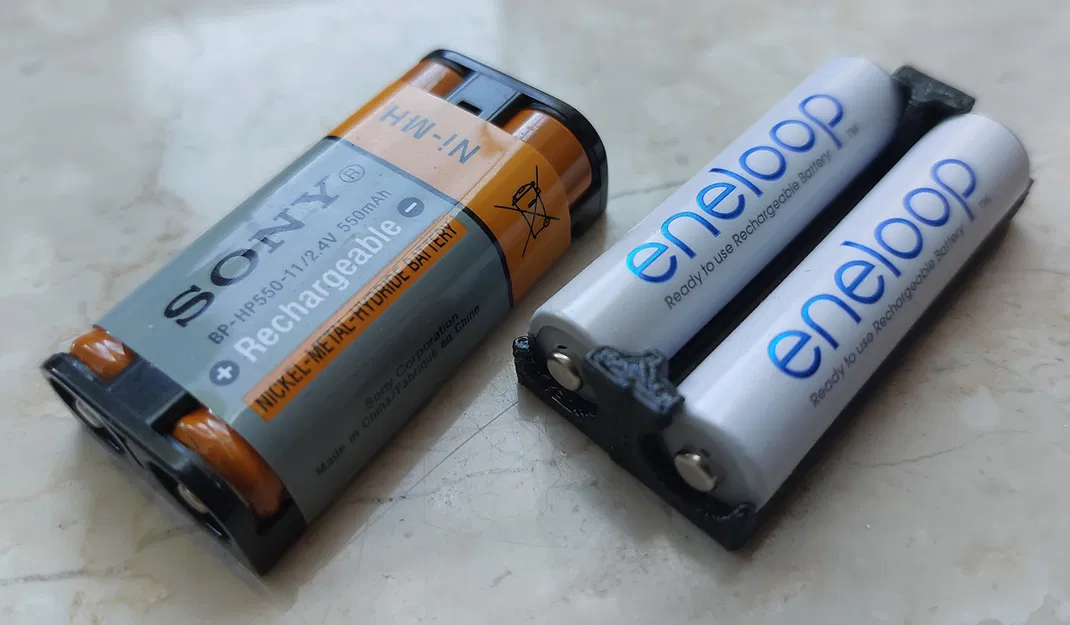 Khung lắp pin Sony BP-HP550-11 cho pin sạc AAA - Image 1