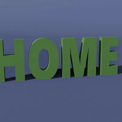 Bộ chữ trang trí HOME 3D độc đáo cho không gian sống thêm ấm cúng