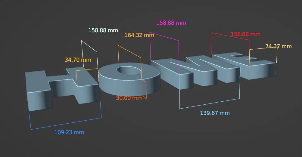 Bộ chữ trang trí HOME 3D độc đáo cho không gian sống thêm ấm cúng - Image 7