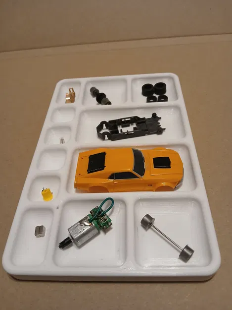 Khay đựng linh kiện thiết kế theo xe đua slot car 1/64 - Image 2