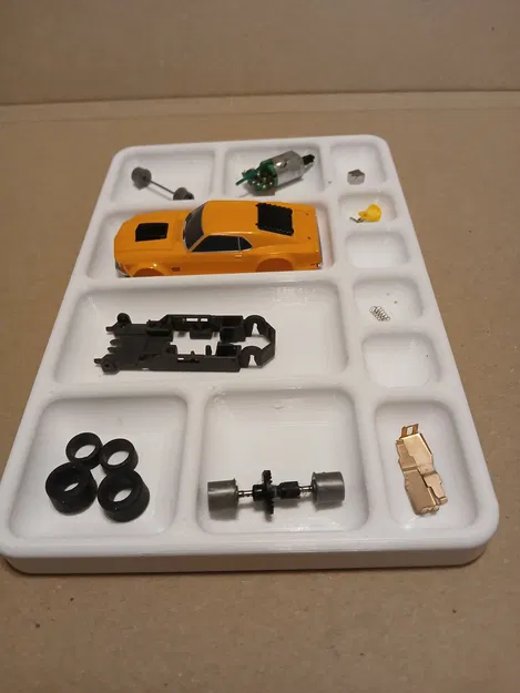 Khay đựng linh kiện thiết kế theo xe đua slot car 1/64 - Image 3