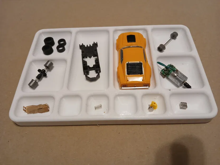 Khay đựng linh kiện thiết kế theo xe đua slot car 1/64 - Image 4