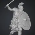 Mô hình chiến binh La Mã xung trận (Legionary Warrior Charging) 3D - Thumbnail 1