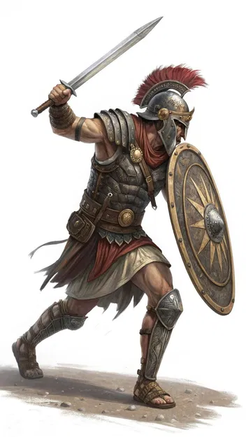 Mô hình chiến binh La Mã xung trận (Legionary Warrior Charging) 3D - Image 2