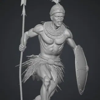 Mô hình chiến binh Charge of the Iron Shield in 3D ấn tượng