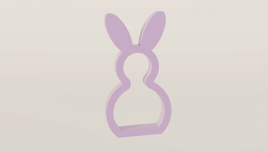 Mô hình trang trí Easter Bunny tối giản cho lễ Phục Sinh - Image 1