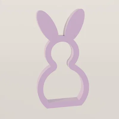 Mô hình trang trí Easter Bunny tối giản cho lễ Phục Sinh