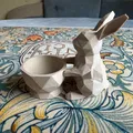 Đế giữ trứng hình chú thỏ Low Poly cho lễ Phục sinh - Thumbnail 2