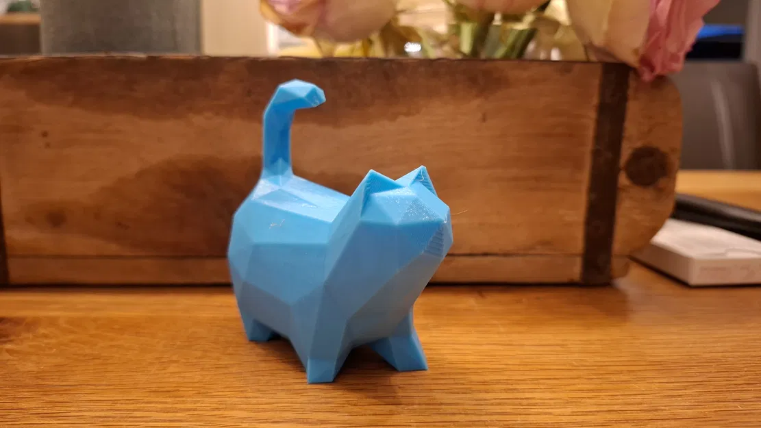 Mô hình chú mèo Low Poly trang trí để bàn cực đẹp - Image 1