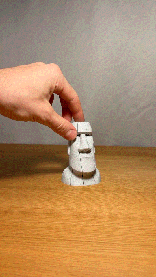 Mô Hình Đồ Chơi Fidget Moai Xoắn Độc Đáo - Image 2