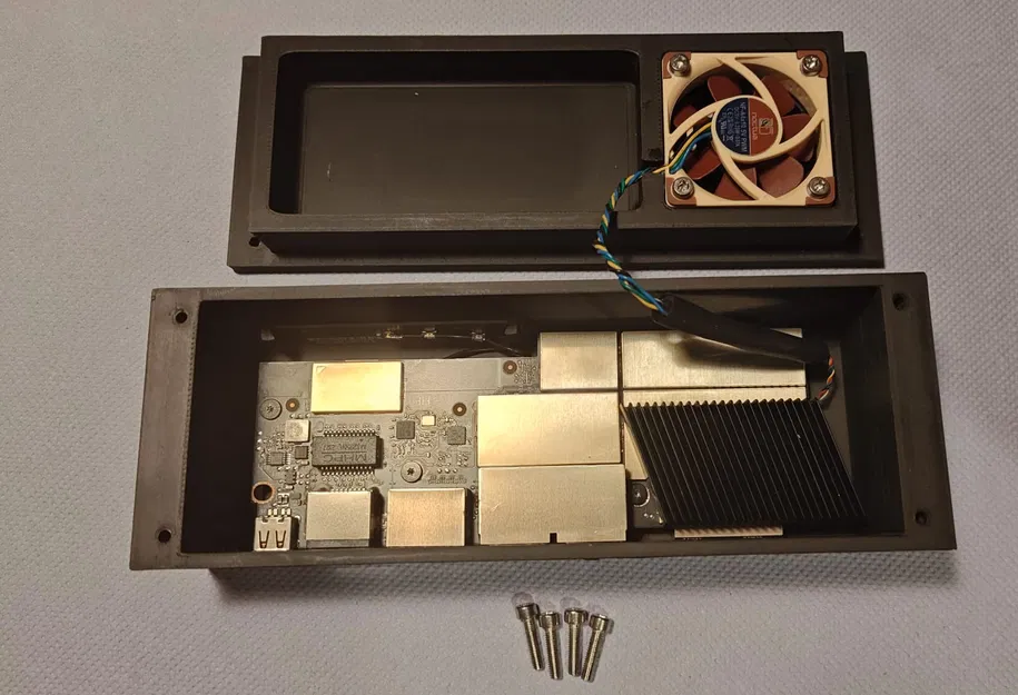 Vỏ case cho NVidia Shield Pro 2019 hỗ trợ quạt 40x10mm - Image 1