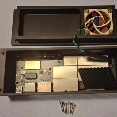 Vỏ case cho NVidia Shield Pro 2019 hỗ trợ quạt 40x10mm