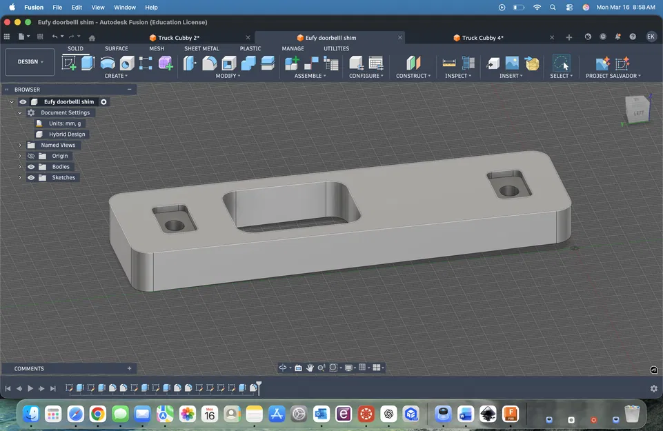 Miếng đệm góc lắp đặt chuông cửa Eufy C330 2K Dual - Image 2