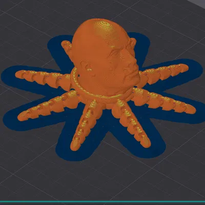 Rocktopus Nổi Trên Mặt Nước - Mẫu In 3D Độc Đáo