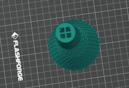 Lọ cắm cây thủy sinh Gloria 4 khe cắm (3D Printing Model) - Image 1