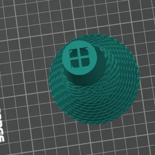 Lọ cắm cây thủy sinh Gloria 4 khe cắm (3D Printing Model)