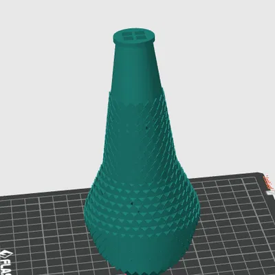 Lọ cắm cây thủy sinh Gloria 4 khe cắm (3D Printing Model)