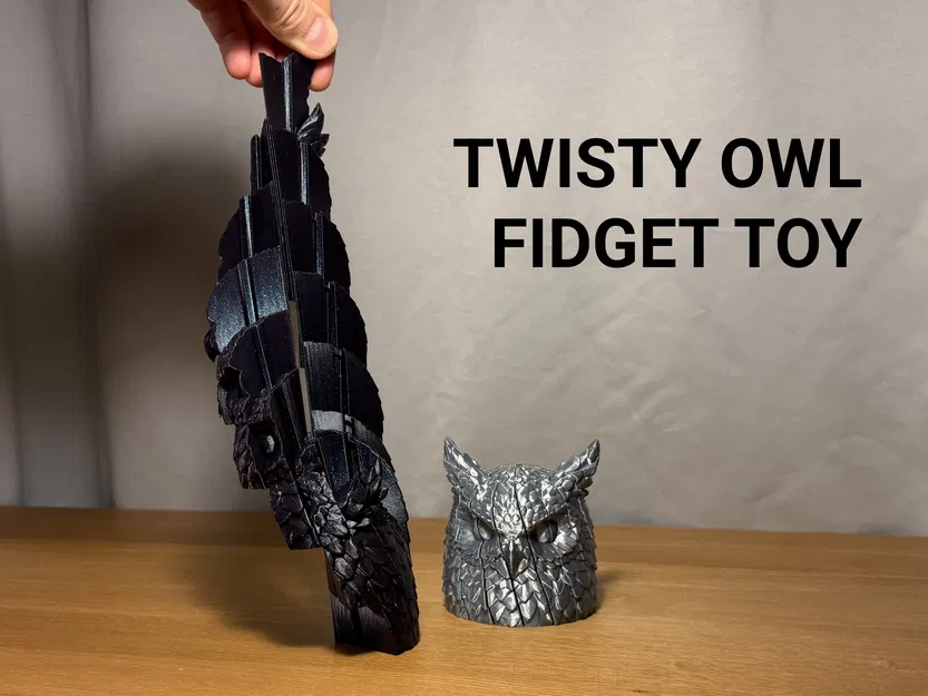 Đồ chơi Fidget Cú Mèo Xoay Twisty Owl - Image 1