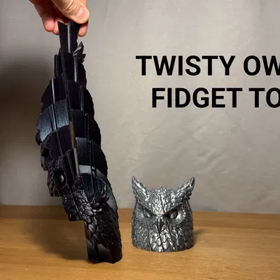 Đồ chơi Fidget Cú Mèo Xoay Twisty Owl