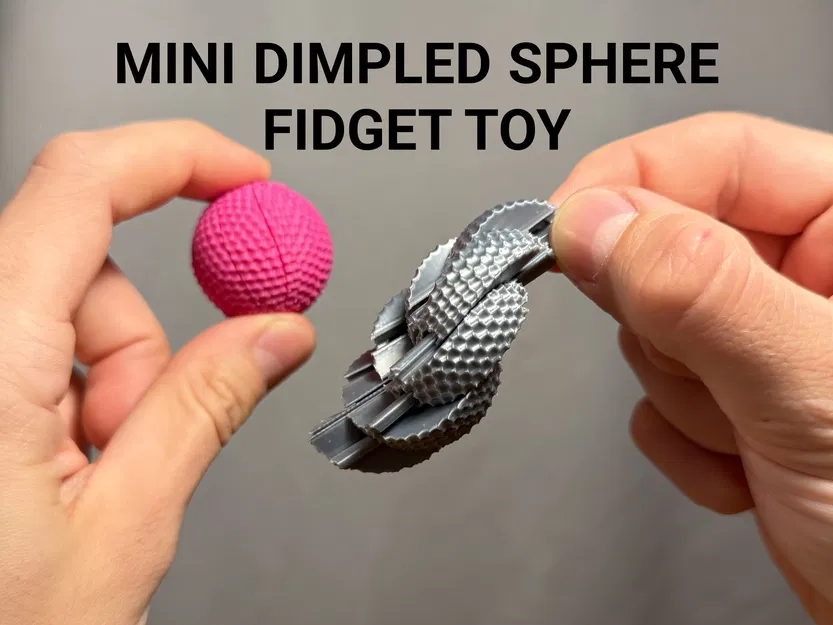 Mini Dimpled Sensory Sphere - Đồ chơi fidget hình cầu xoắn cảm giác - Image 1