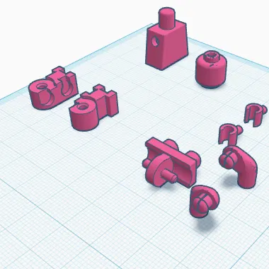 Mô hình Lego Minifig in 3D có thể lắp ráp - Hướng dẫn in chi tiết