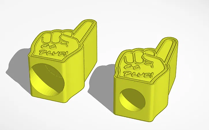 Mô hình bàn tay cổ vũ mini (mini finer hands) in 3D độc lạ - Image 1