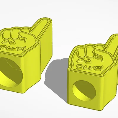 Mô hình bàn tay cổ vũ mini (mini finer hands) in 3D độc lạ