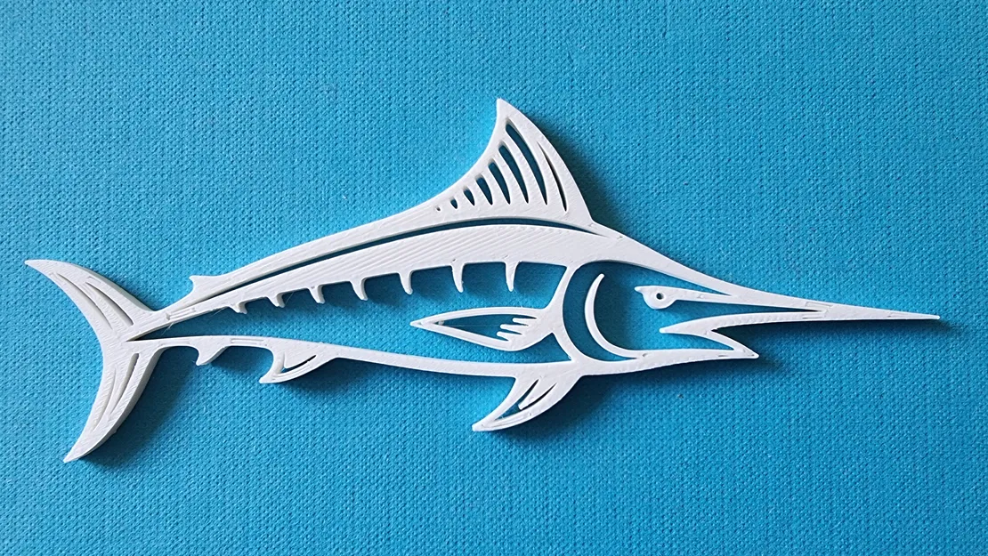 Mô hình cá cờ Marlin Swordfish in 3D - Image 1