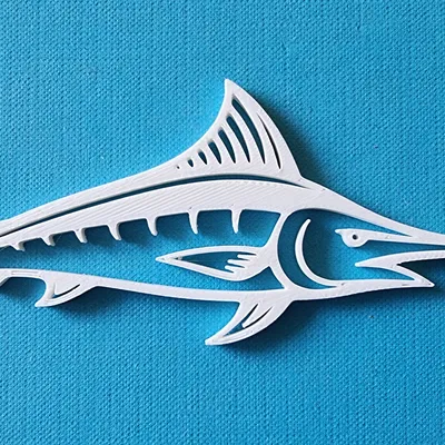 Mô hình cá cờ Marlin Swordfish in 3D