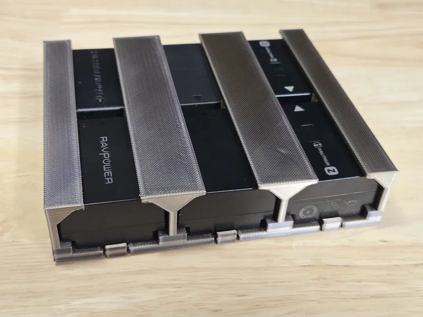 Khay 3D đựng 6 viên pin máy ảnh Sony NP-FZ100 gọn gàng - Image 1