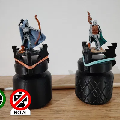 Triclaw painting handle - Tay cầm vẽ mô hình không cần support