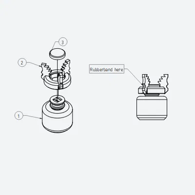 Triclaw painting handle - Tay cầm vẽ mô hình không cần support